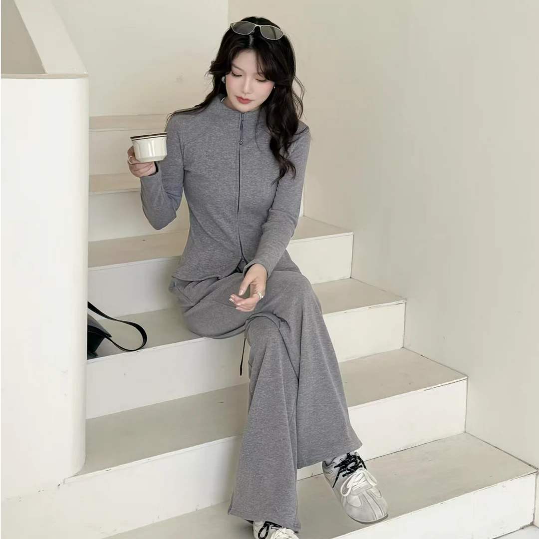 裕鸿联-2025秋季塑形显瘦休闲时尚软糯套装25027