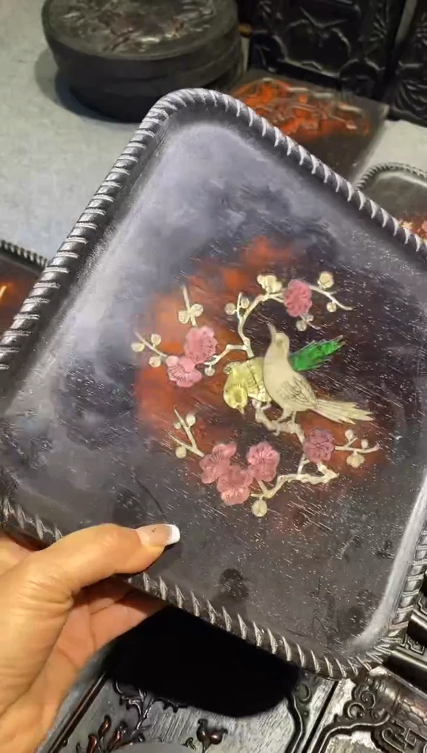 木紫檀拆件雕刻板以直播间实物为准微瑕老物件