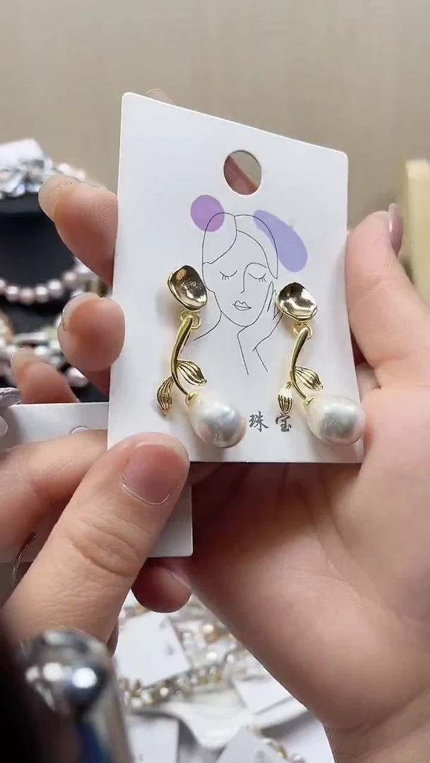 未镶嵌耳饰淡水珍珠【纯恬饰品】