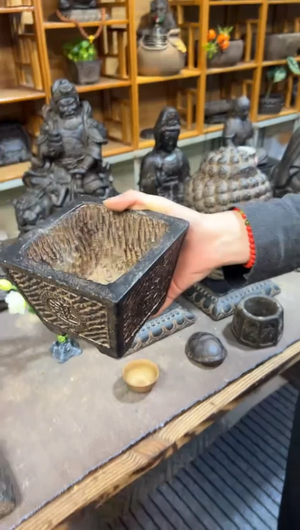 陶土【火山泥】日进斗金盆