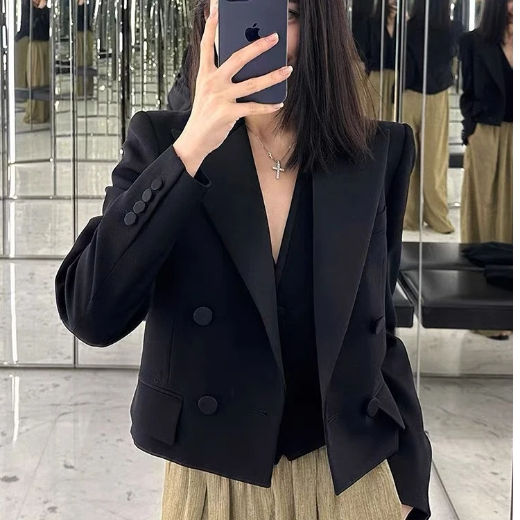 西装纯色裤子西装领单排扣网红复合重工常规款A1