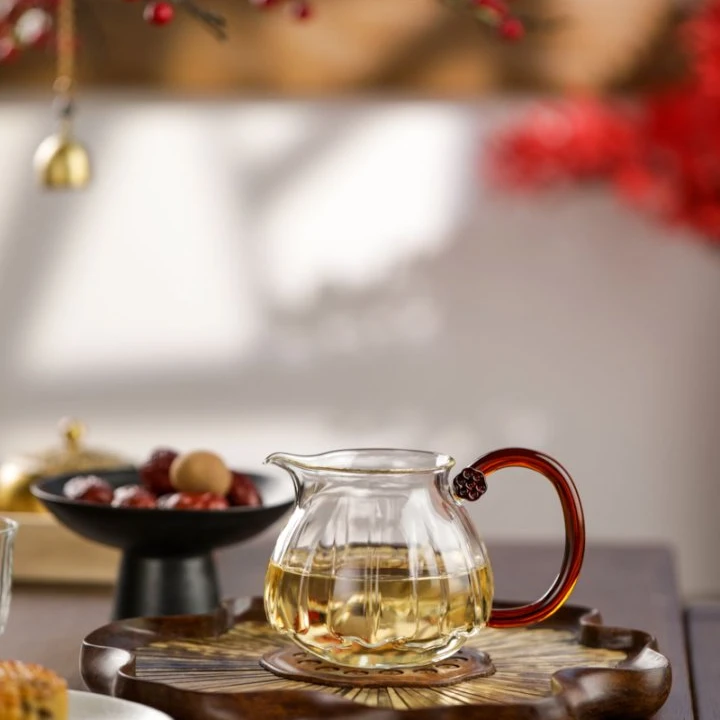 禾器晶彩 莲君茶海 公道杯 高硼硅玻璃 320ml