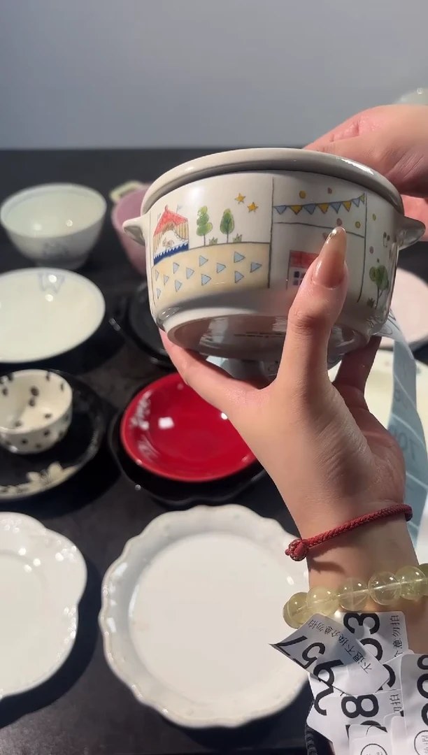 陶直播微瑕马戏团双耳*1