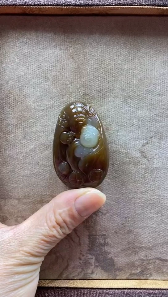 【闪购商品】和田玉（糖玉）颈饰未镶嵌精品和田玉财富双收