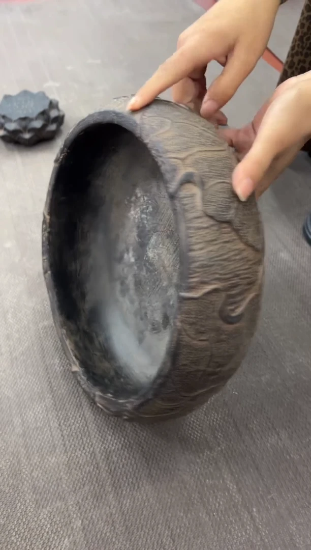 陶土【火山泥】荷韵盆