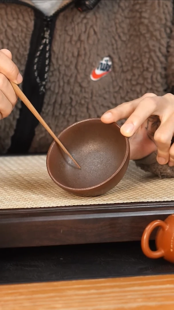 云水山涧建水紫陶 012 柴烧主人杯