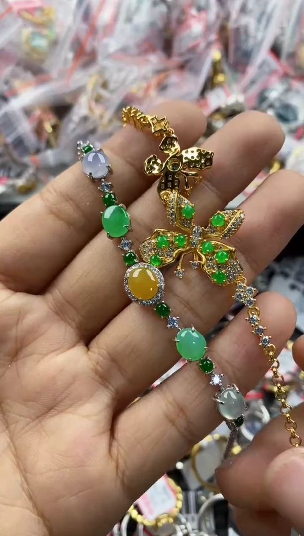 银S925镶嵌戒指翡翠333             9