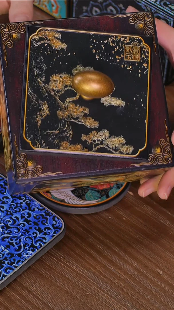 壹藏贰宝百鸟朝凤小茶叶罐