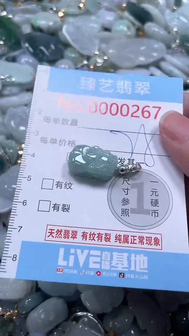 吊坠(不含链)未镶嵌翡翠267