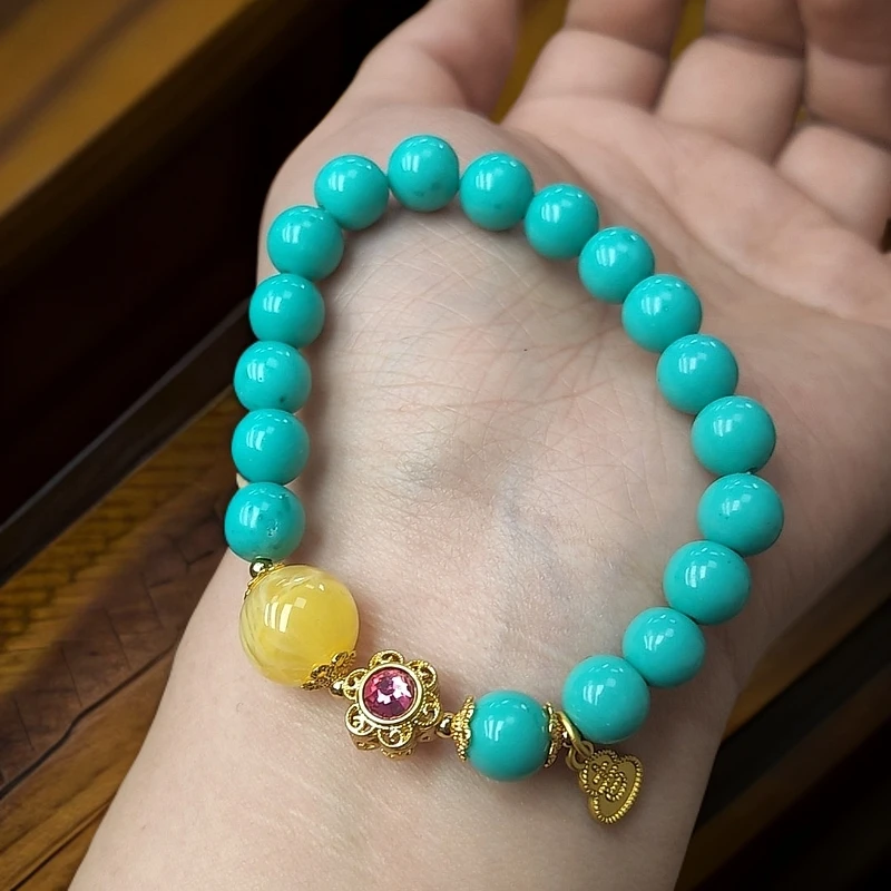 高品质高瓷圆珠松松手串