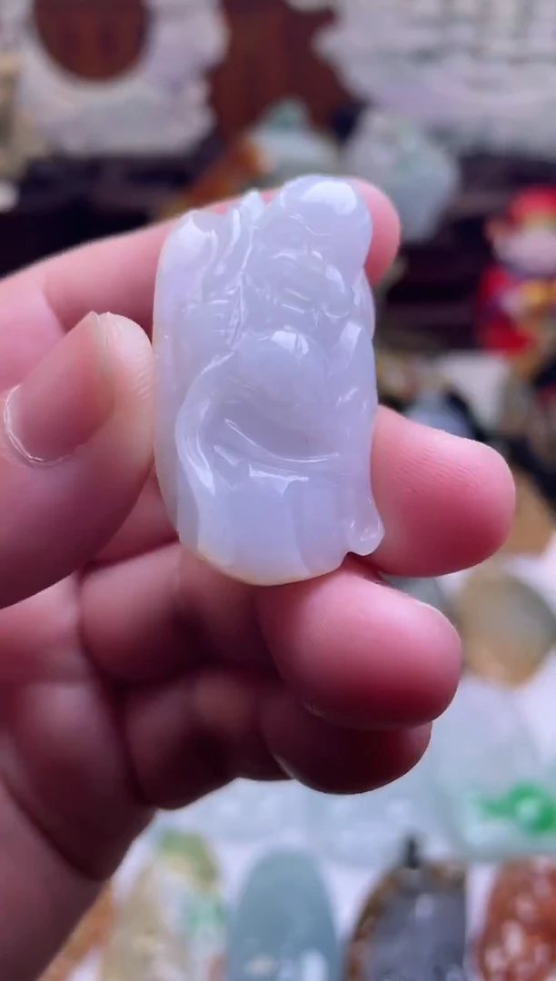 颈饰未镶嵌翡翠寿星