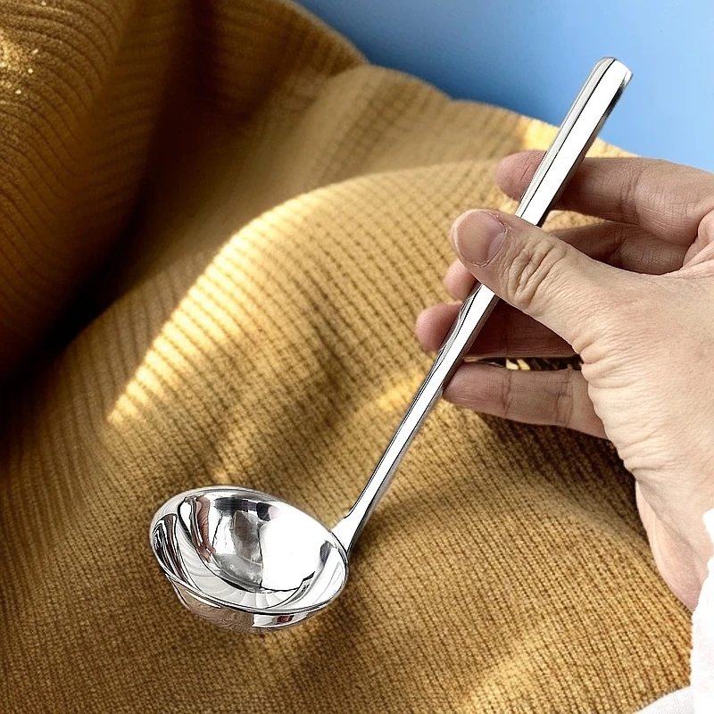 蛋蛋勺不锈钢出口外贸汤勺水饺勺汤圆勺网红加厚神器家用