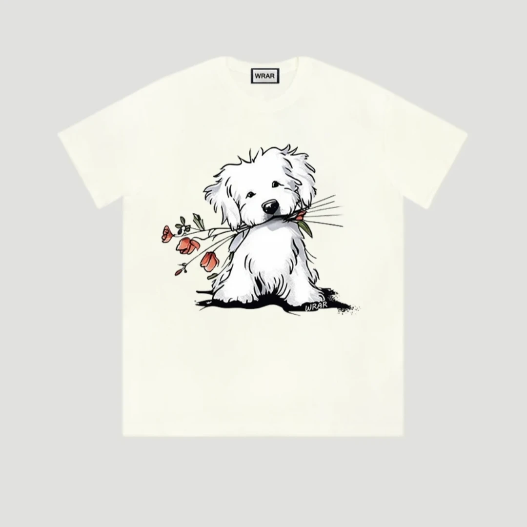 中大童100棉纯棉夏季圆领短袖男女同款上衣亲子装情侣中大童T恤衫