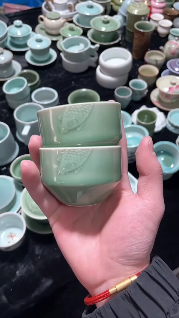 【闪购商品】2个 正品 慧仙青瓷 主人杯