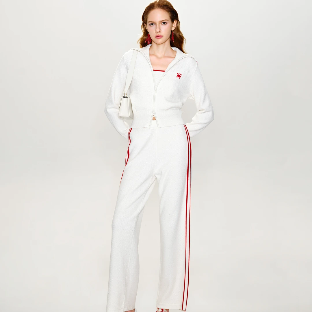 COCOON/可可尼慵懒时髦针织裤25112BC083309012