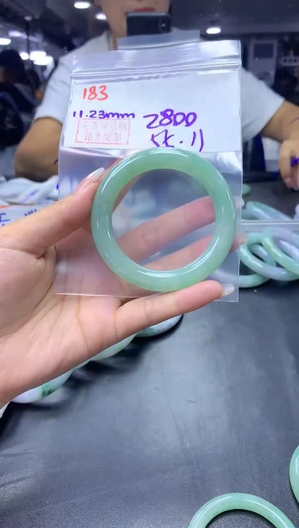 未镶嵌定制翡翠183手镯55+2800元+拍一发一