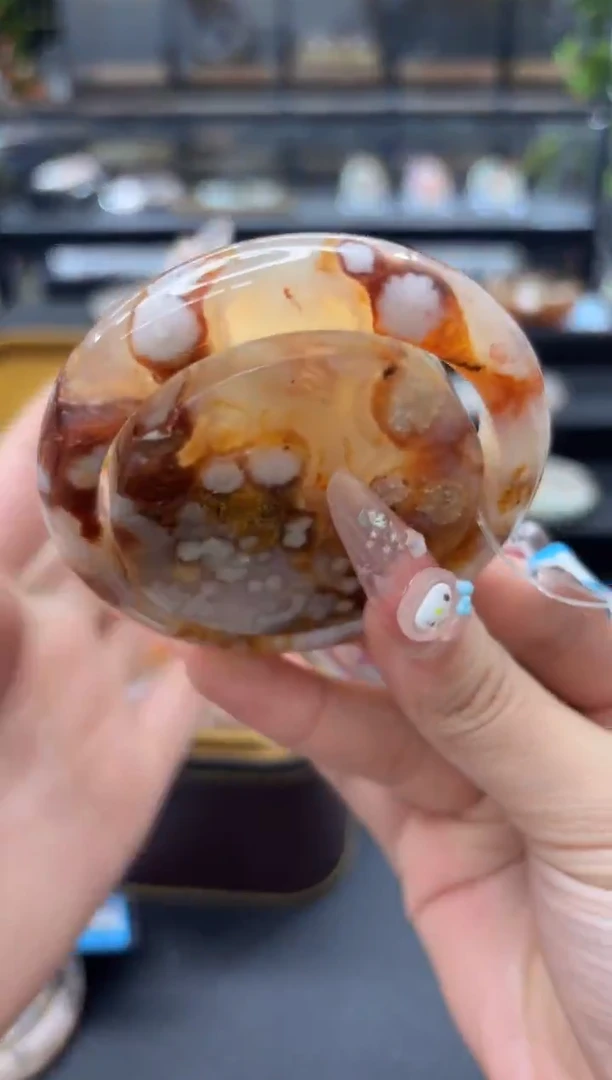 未镶嵌手镯石英质玉253(58圈赠送镯心)