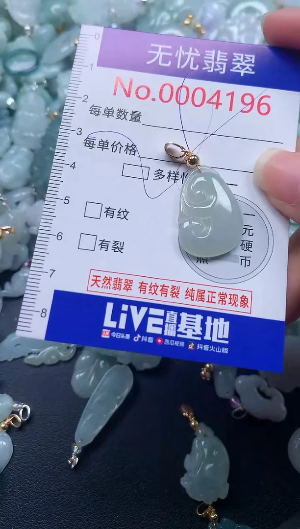 颈饰未镶嵌翡翠4196