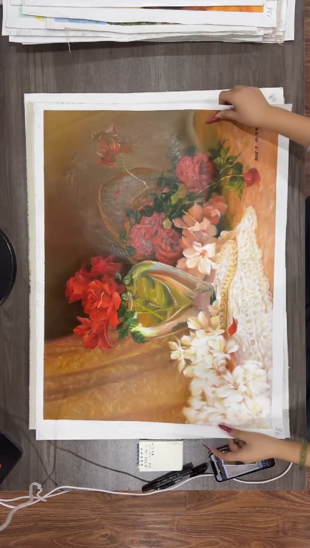 油画【31号】约50*70丨朝鲜原创纯手绘孤品油画丨顺丰包邮