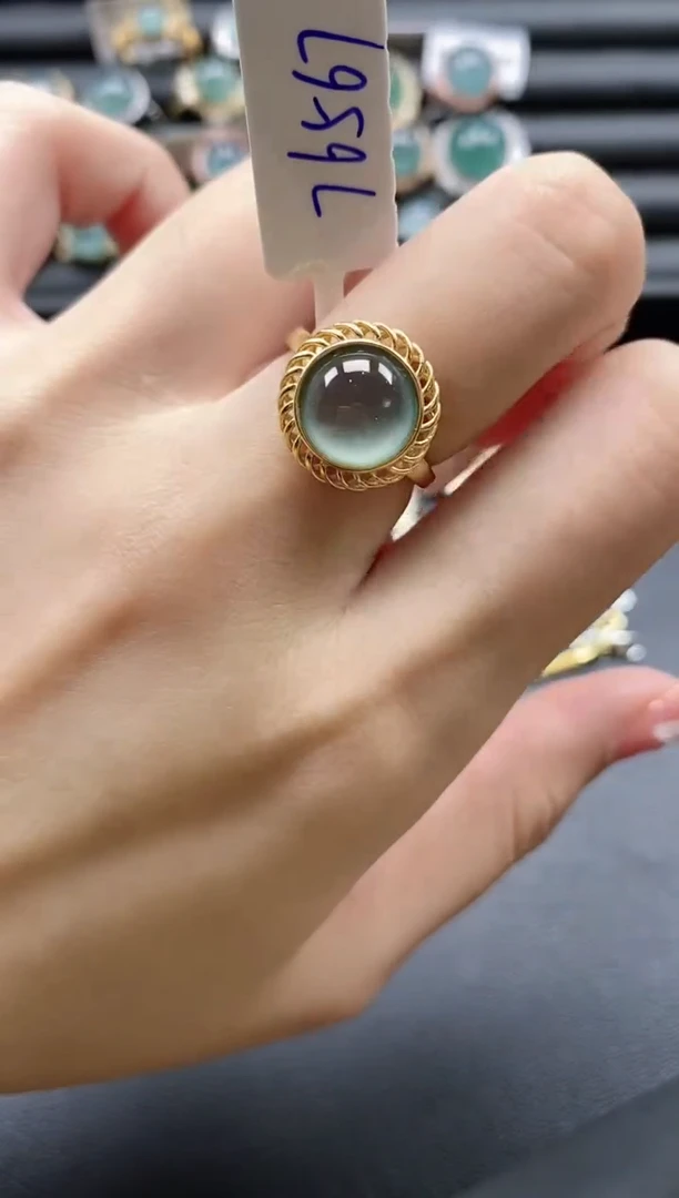 【闪购商品】翡翠戒指银S925镶嵌51511