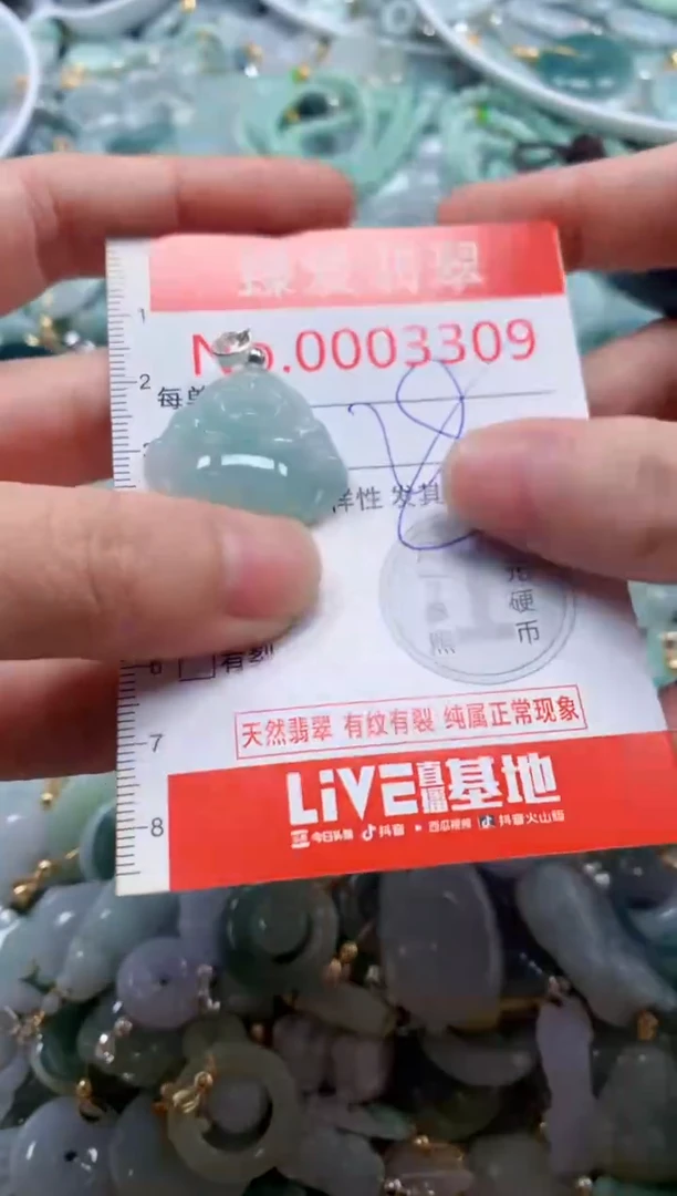 翡翠未镶嵌吊坠(不含链)3309
