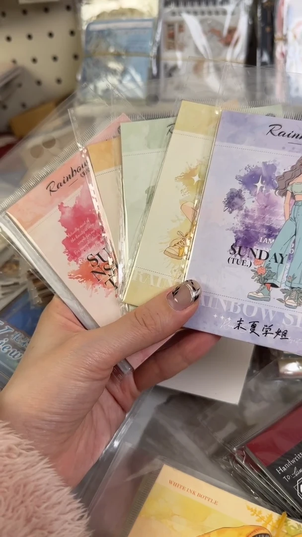 1-14 彩虹学姐贴纸 随机3款