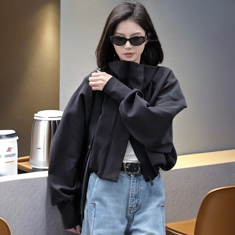 设计感简约百搭短款外套女春季新款韩版高级感洋气宽松长袖上衣