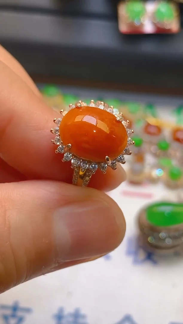 【闪购商品】翡翠耳饰银S925镶嵌天然A货翡翠1