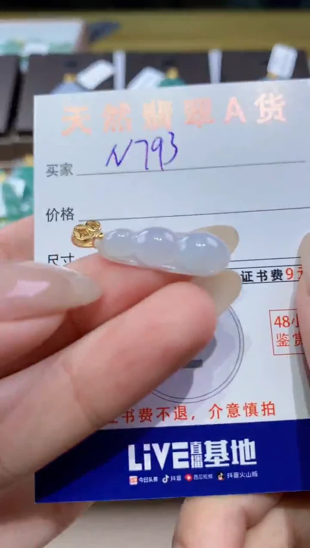 颈饰未镶嵌翡翠天然缅甸翡翠A货挂件