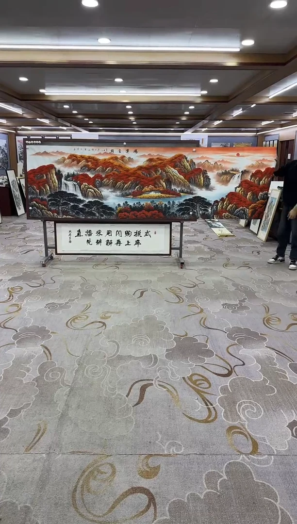 【闪购商品】绘画绘画Y-刘雪红-小丈二-山水画