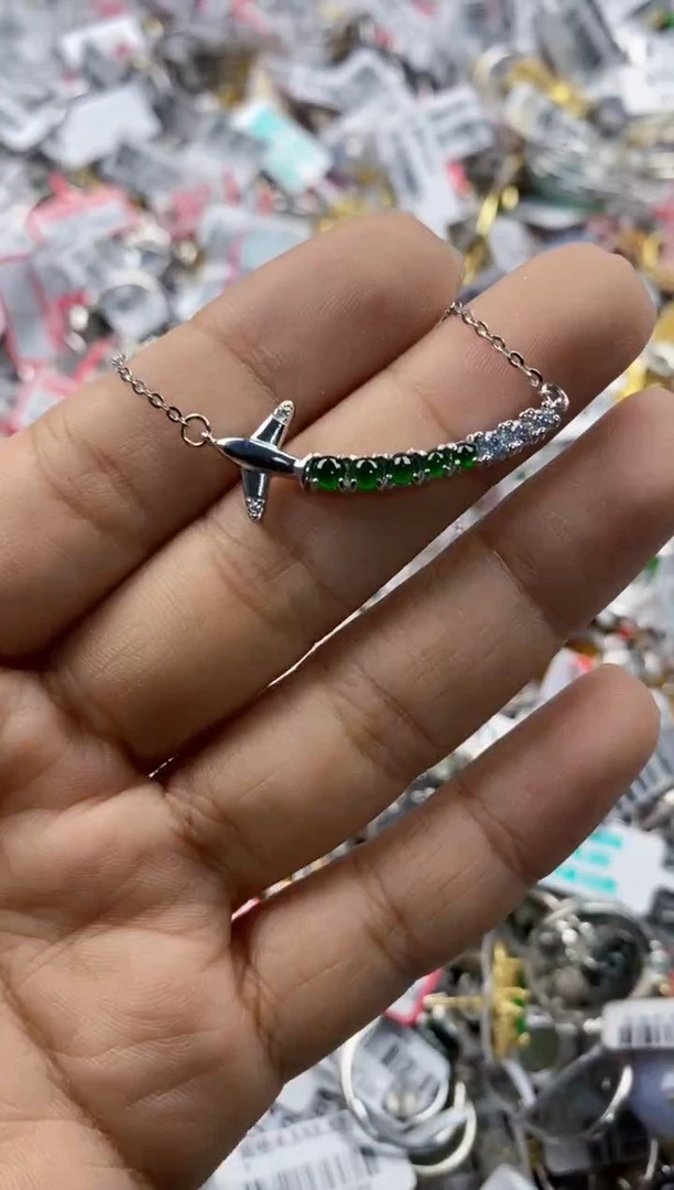 银S925镶嵌戒指翡翠999------2