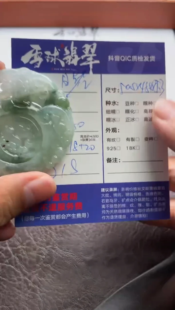 翡翠未镶嵌颈饰1524525015