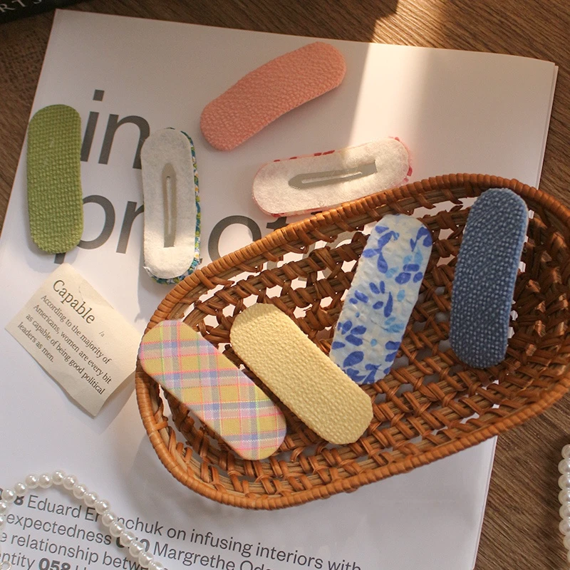 小清新碎花夹子头饰发箍儿童发卡新款边夹侧边刘海夹前额可爱bb夹