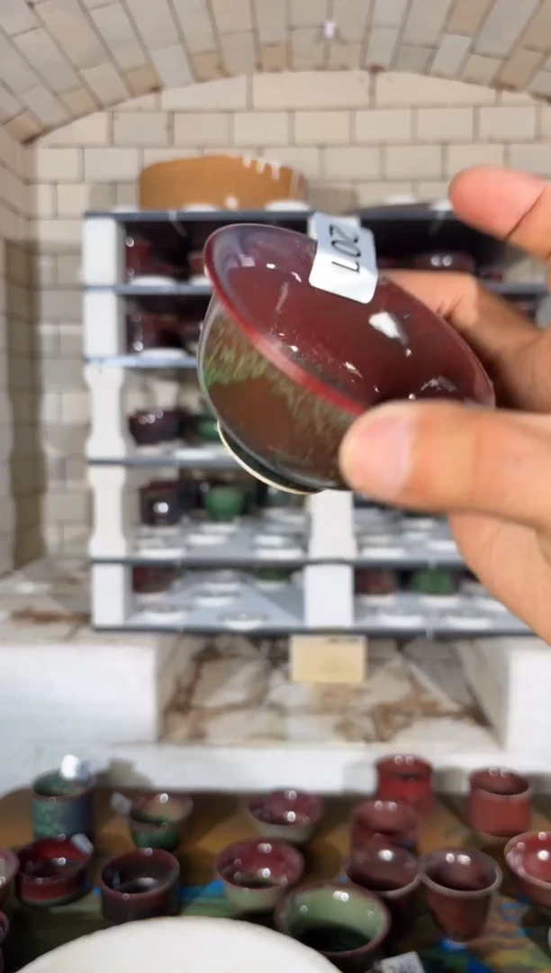 摆件精品窑变钧瓷茶器