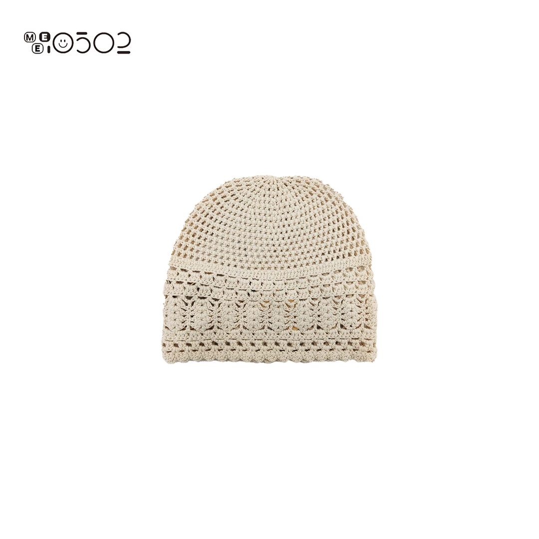 MEI0502  镂空花边棉质帽子  7543