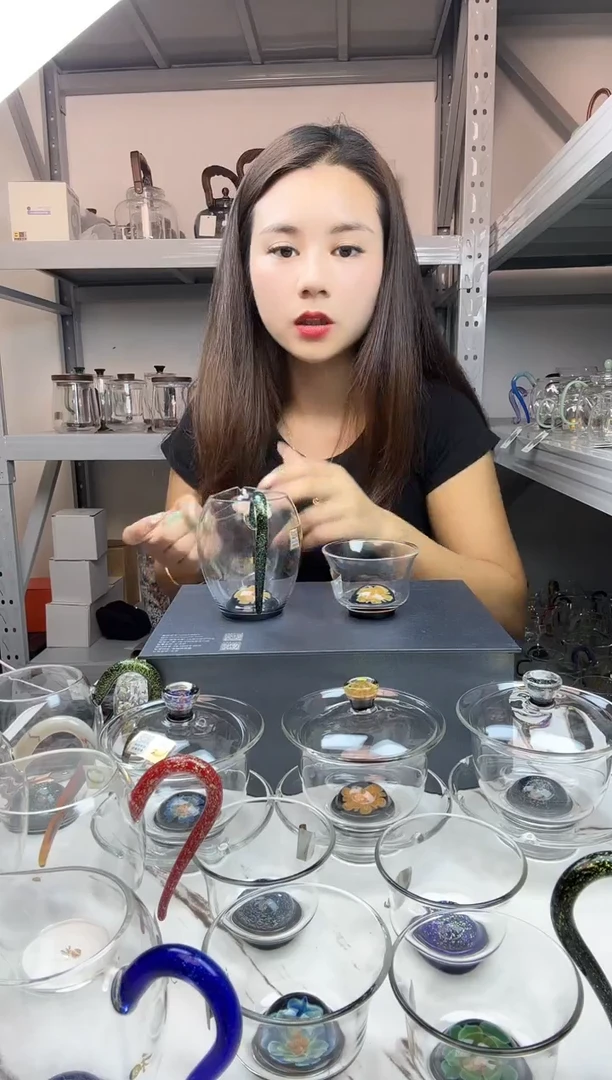 手工艺品玻璃j***y禾器 芳韵珀主人杯公道杯 普通盒