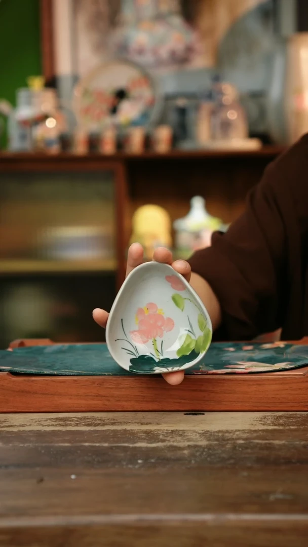 杯景德镇纯手工釉下彩精品茶具水杯