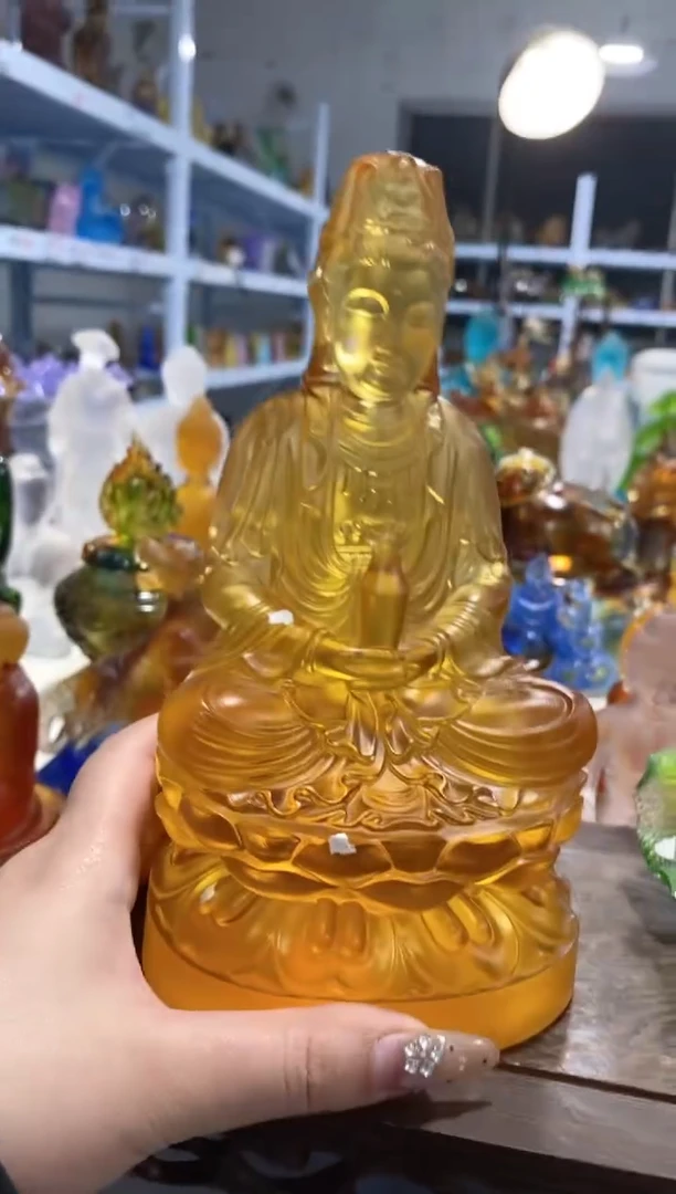 手工艺品琉璃622 观音 微瑕介意勿拍 不退不换