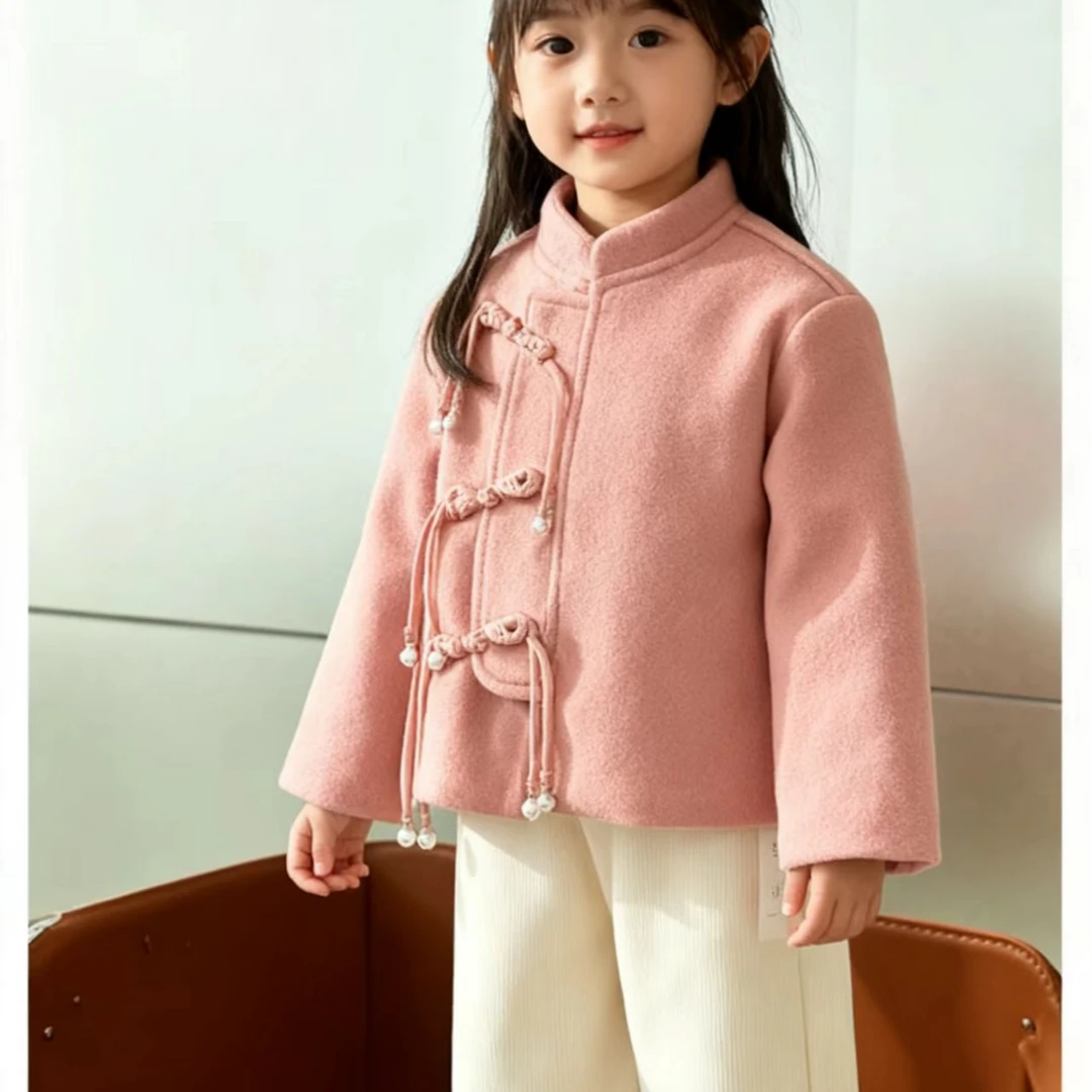 F7-111尤女童秋冬国风加棉呢子外套(22S0901001)