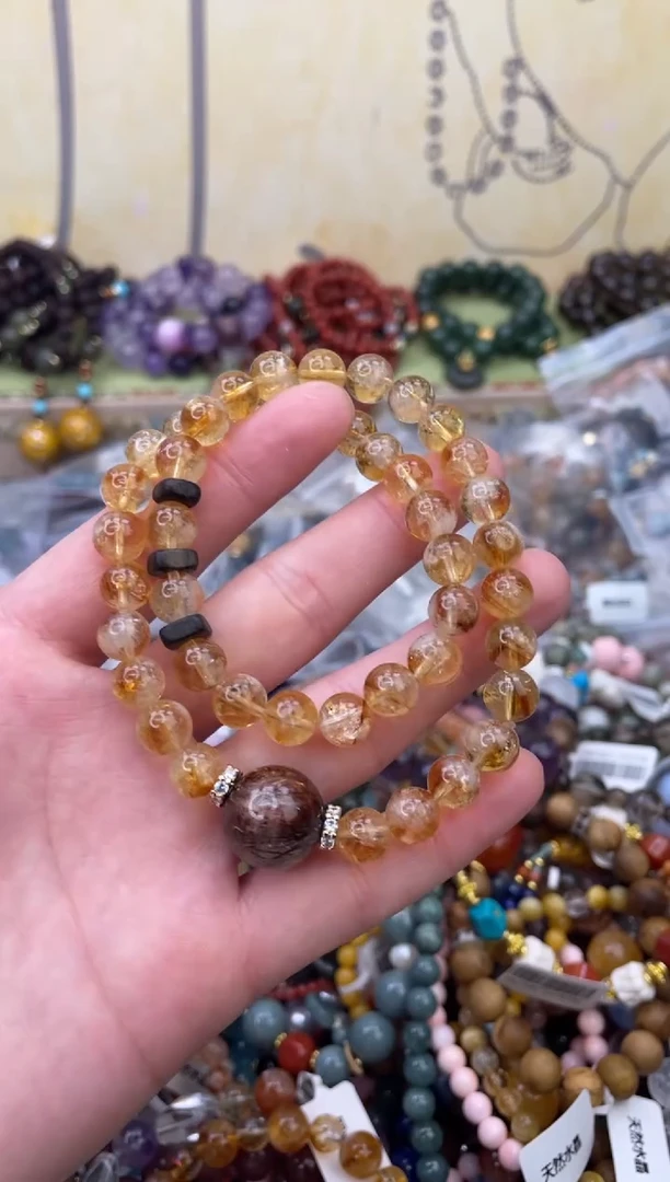 未镶嵌手链黄晶524