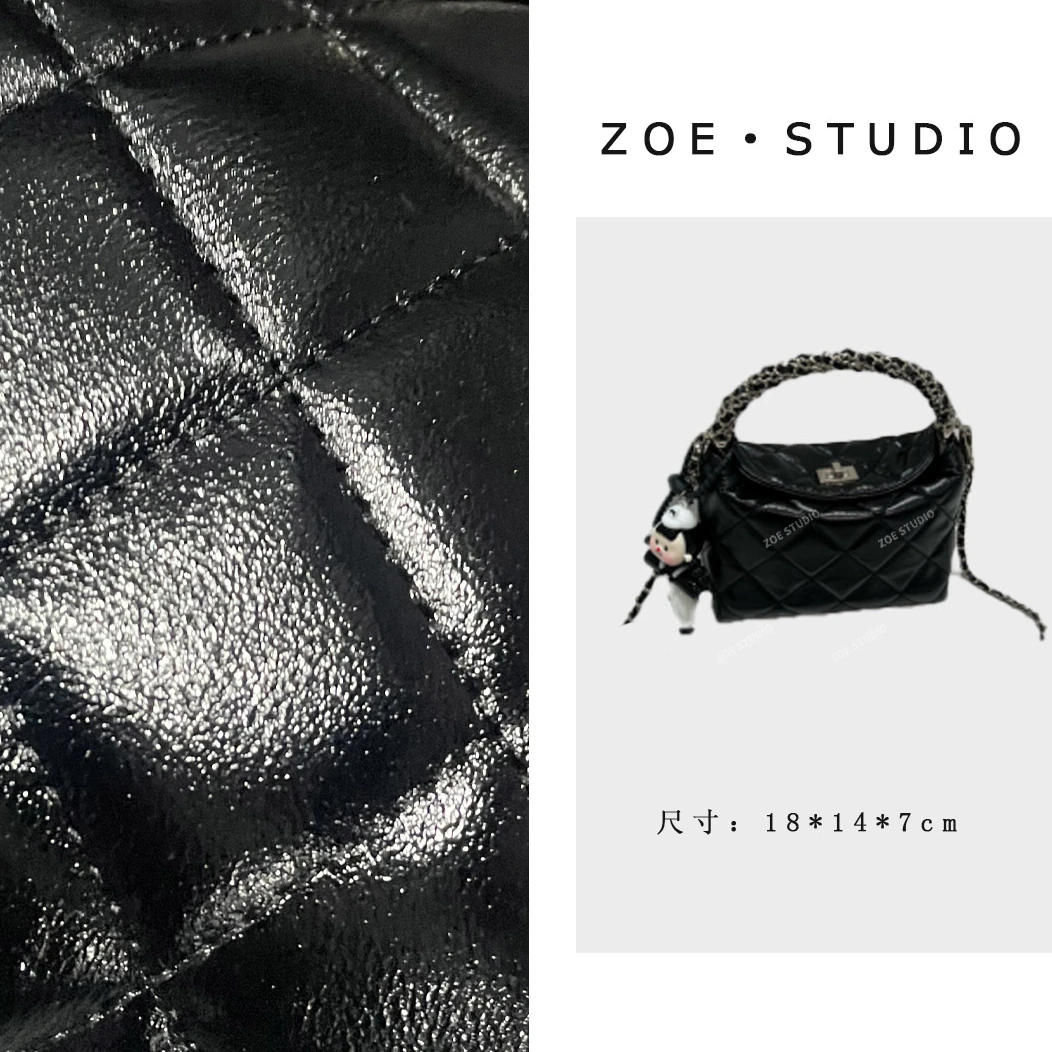 【佐伊甄选】ZT-D7135-午夜黑梅轻奢女士时尚百搭小众通勤斜挎包