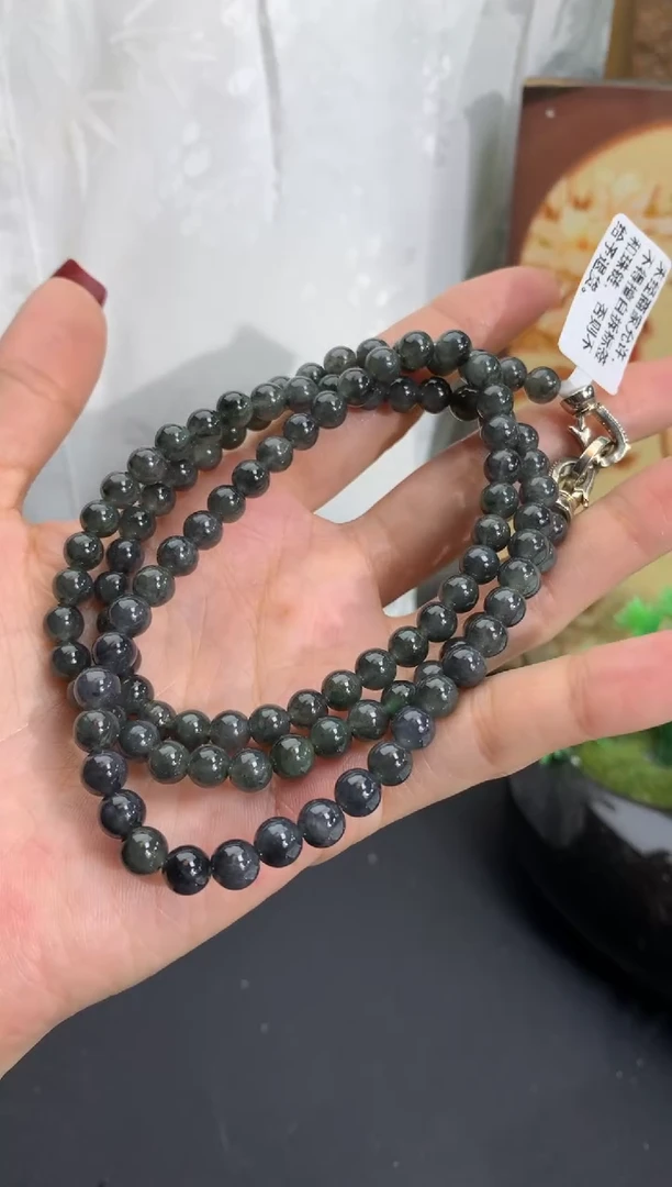 未镶嵌手串翡翠卡6mm