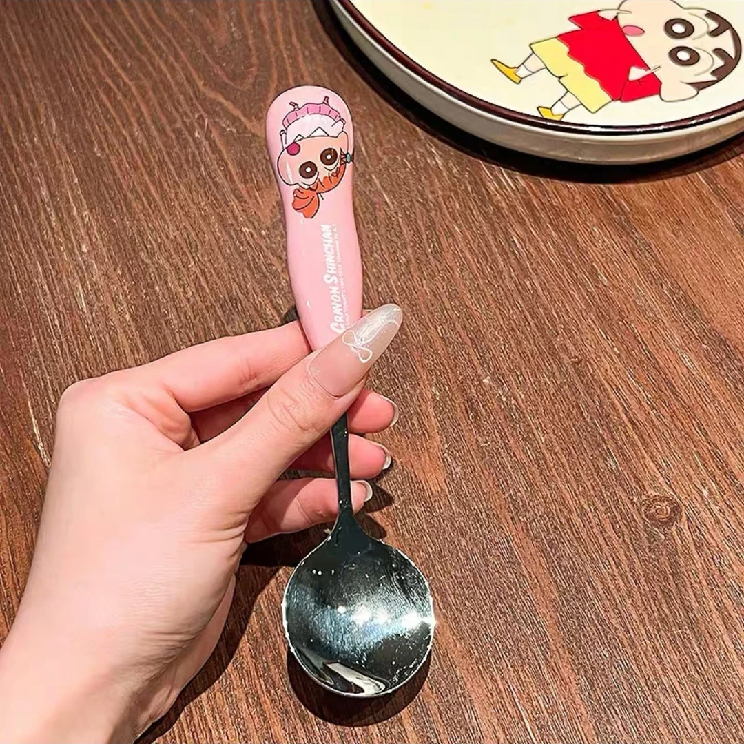 Z531 米诺家304钢勺子【粉色樱田妮妮】