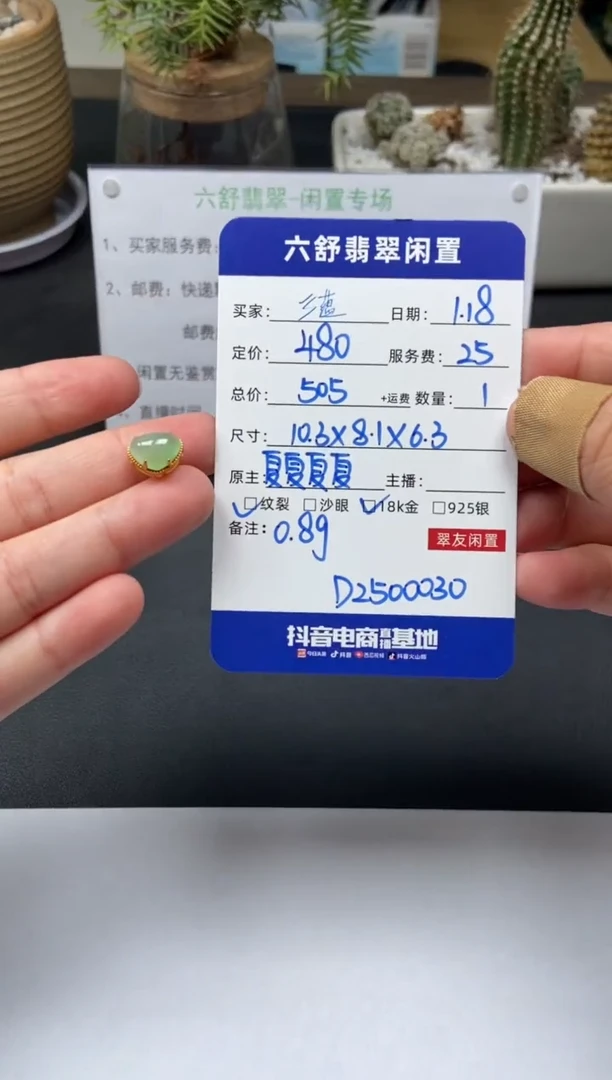 【闪购商品】翡翠颈饰未镶嵌D2500030