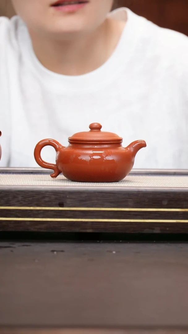 茶壶紫砂小煤窑朱泥  仿古  180cc