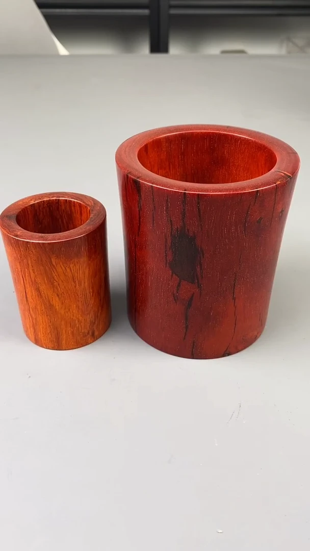【闪购商品】檀香紫檀（小叶紫檀）把件印度小叶紫檀 笔筒