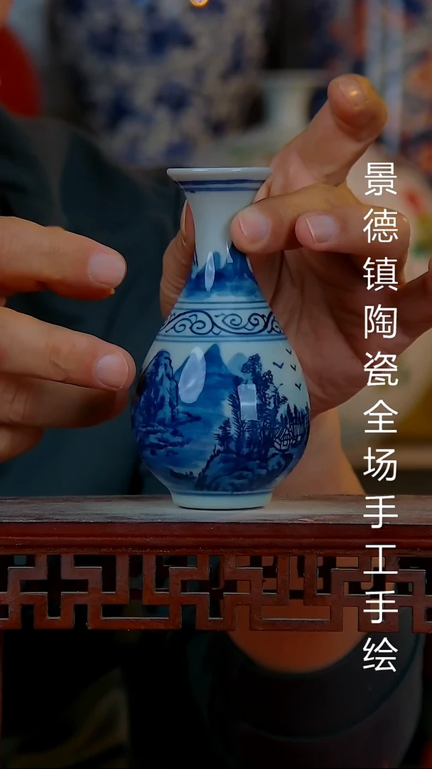 摆件陶景德镇陶瓷 全场手工手绘