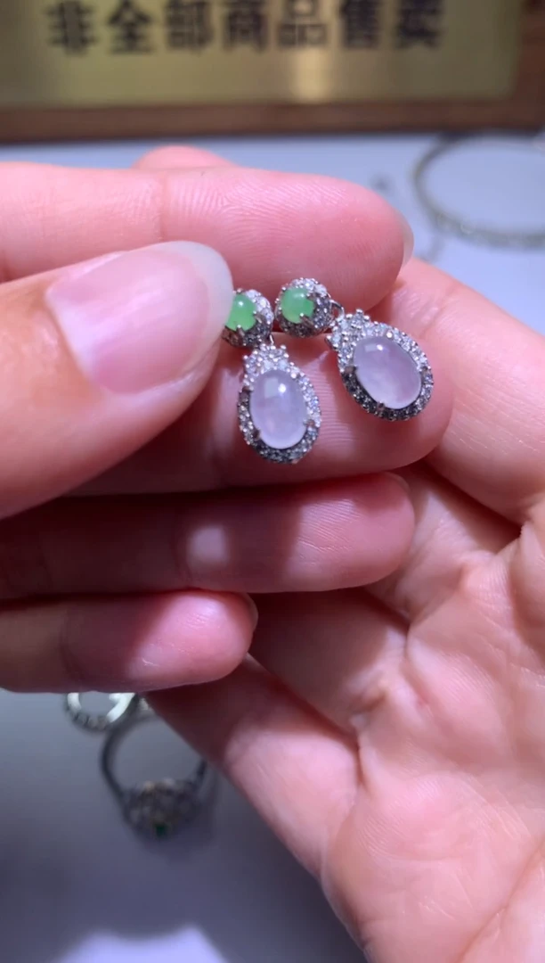 【闪购商品】翡翠颈饰银S925镶嵌净货