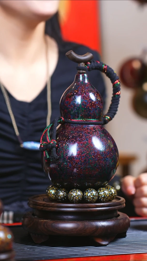 【闪购商品】JG209过年送臻选大漆酒葫芦