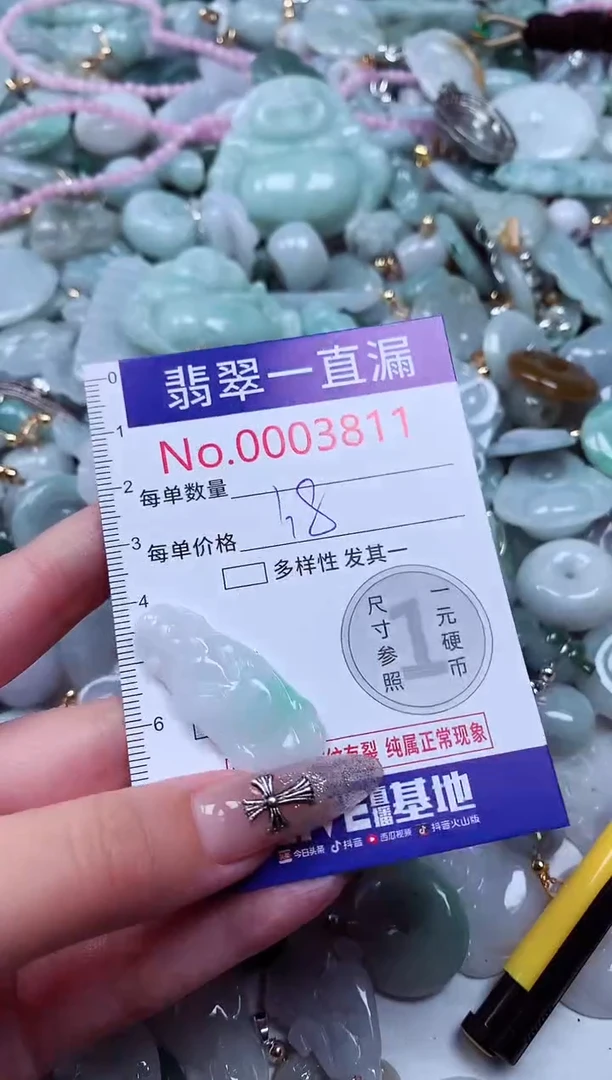 翡翠未镶嵌吊坠(不含链)3811